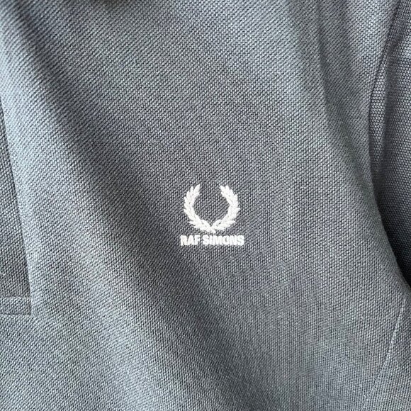 Raf Simons x Fred Terry double layered collar polo, navy, Size 42 - Picture 5 of 12